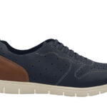 Ανδρικό casual Leder Shoes - 88911 - Μπλέ