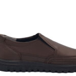 Ανδρικό Δερμάτινο Leder Shoes - 4433P - Καφέ