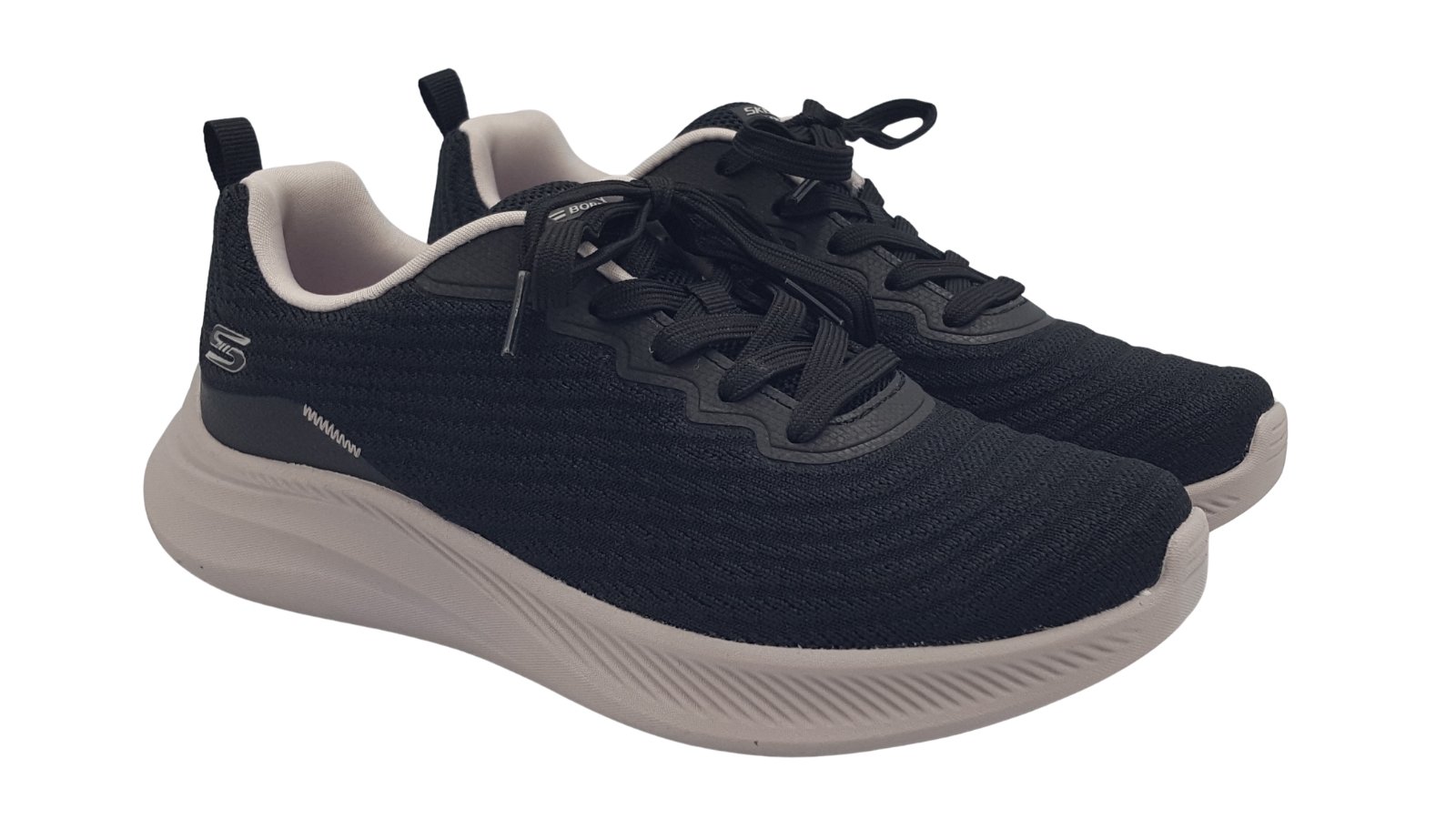 SKECHERS BLACK - Leder Shoes