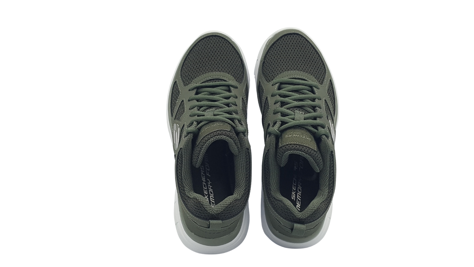 SKECHERS OLIVE - Leder Shoes