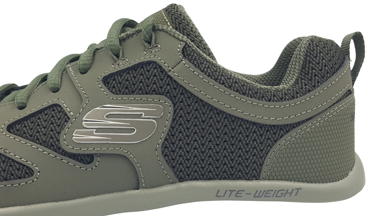 SKECHERS OLIVE - Leder Shoes