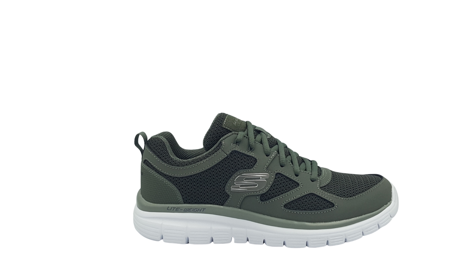 SKECHERS OLIVE - Leder Shoes
