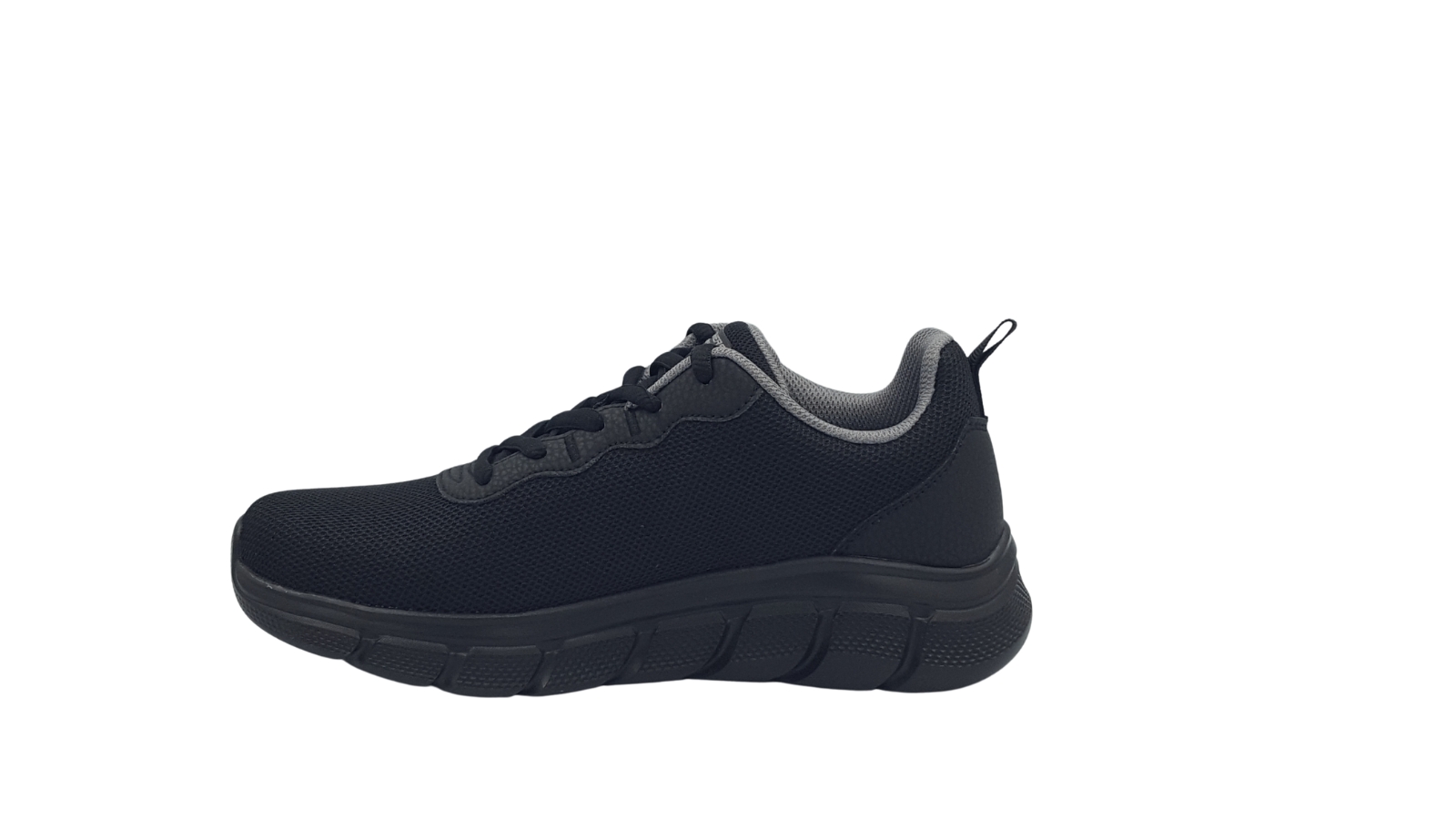 SKECHERS BLACK - Leder Shoes