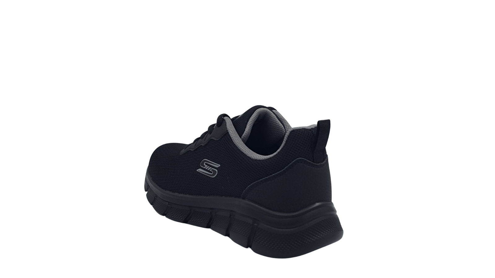 SKECHERS BLACK - Leder Shoes