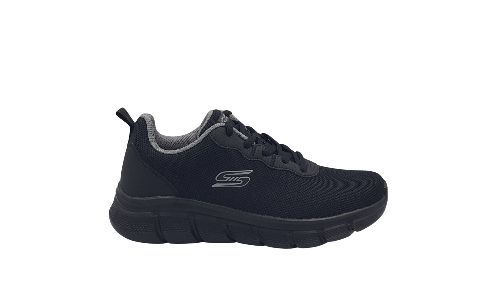 SKECHERS BLACK - Leder Shoes
