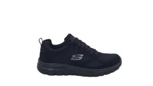 SKECHERS BLACK - Leder Shoes